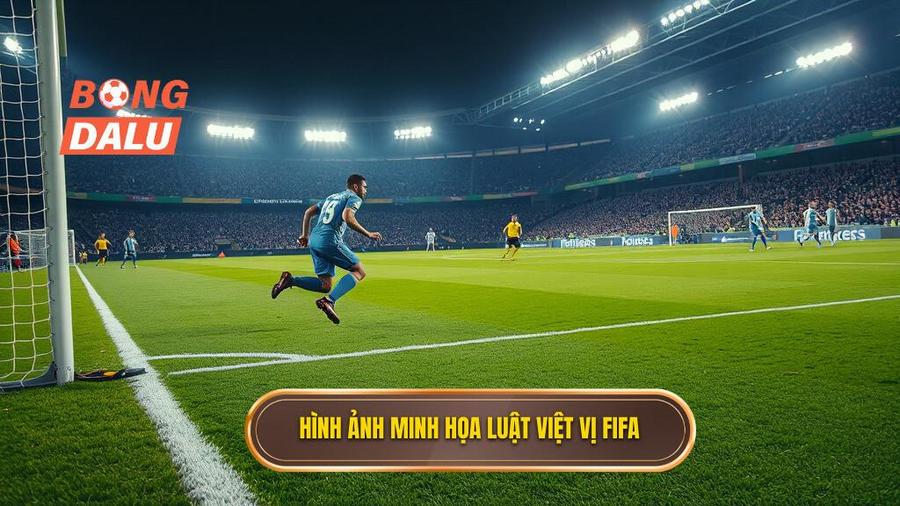 1. Hình ảnh minh họa luật việt vị FIFA