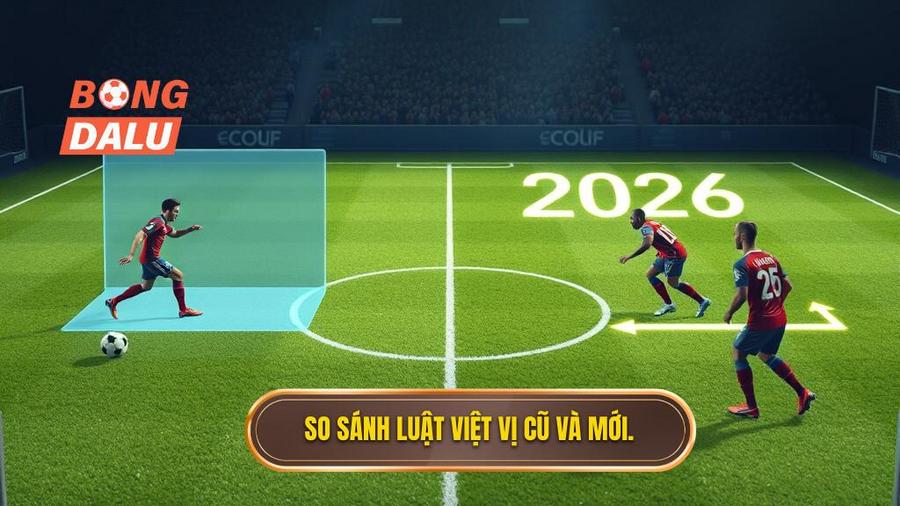 3. So sánh luật việt vị cũ và mới.