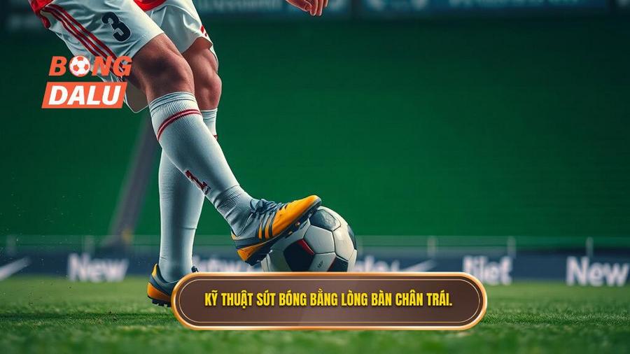 Kỹ thuật sút bóng bằng lòng bàn chân trái