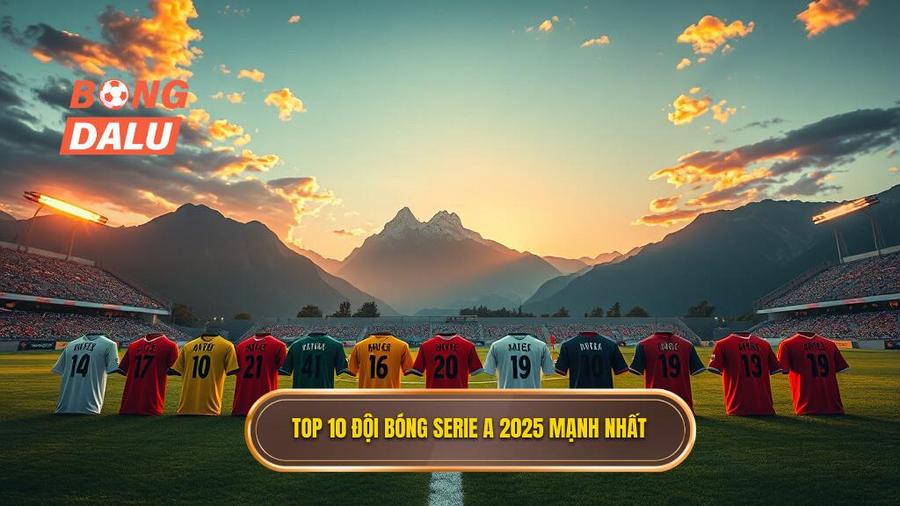 Top 10 đội bóng Serie A 2025 mạnh nhất